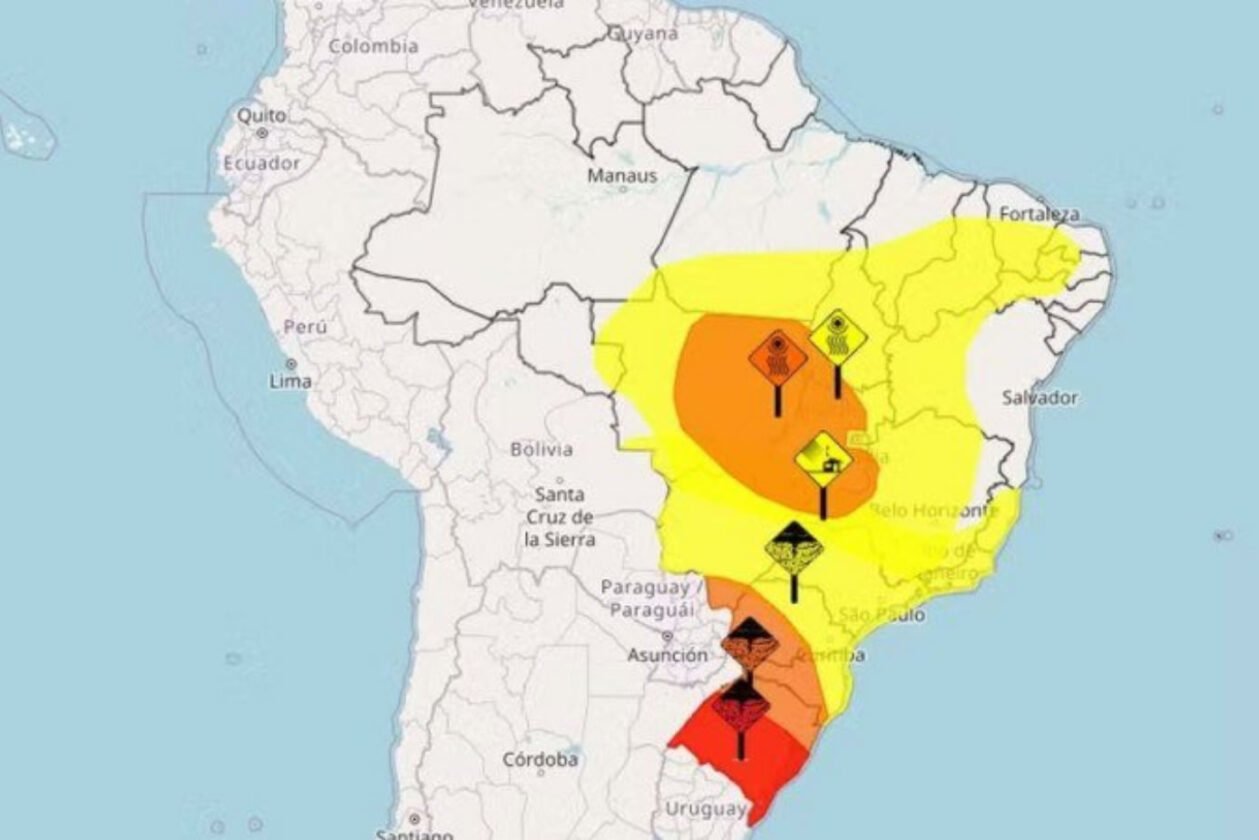 Alerta severo: entenda como o ciclone bomba vai impactar o tempo no Brasil e até onde ventos chegam