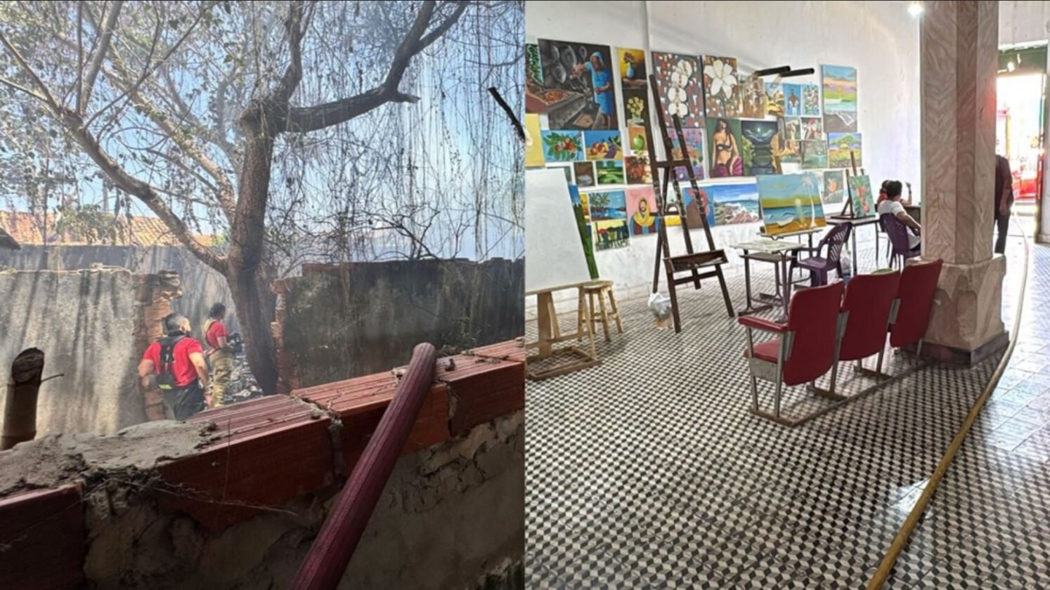 Chamas avançam rápido e colocam em risco acervo do Instituto Histórico de Parnaíba Chamas avançam rápido e colocam em risco acervo do Instituto Histórico de Parnaíba
